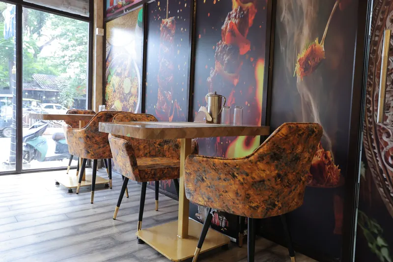 Window seating at Casamia restaurant, Howrah